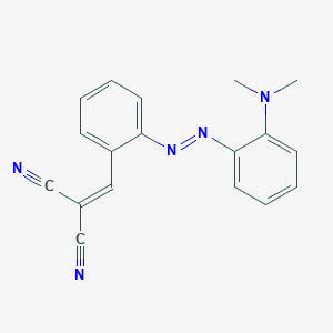 [(2-{(E)-[2-(Dimethylamino)phenyl]diazenyl}phenyl)methylidene]propanedinitrile