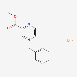 1-Benzyl-3-(methoxycarbonyl)pyrazin-1-ium bromide