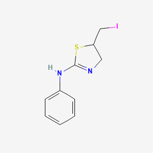 2-Thiazolamine, 4,5-dihydro-5-(iodomethyl)-N-phenyl-