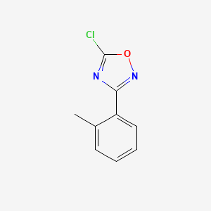 molecular formula C9H7ClN2O B1427659 5-Chloro-3-(o-tolyl)-1,2,4-oxadiazole CAS No. 26903-88-8