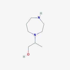 molecular formula C8H18N2O B1427660 2-(1,4-Diazepan-1-yl)propan-1-ol CAS No. 1184691-34-6