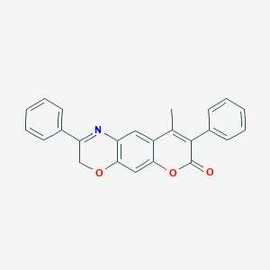 9-Methyl-2,8-diphenyl-3H,7H-pyrano[3,2-g][1,4]benzoxazin-7-one