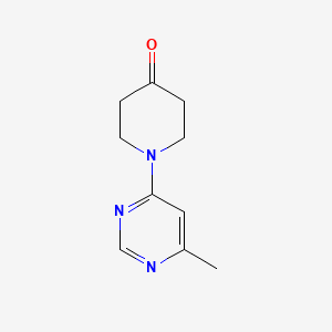 molecular formula C10H13N3O B1427664 1-(6-Methylpyrimidin-4-yl)piperidin-4-one CAS No. 1239740-00-1