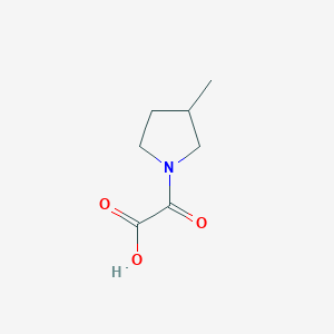 molecular formula C7H11NO3 B1427665 2-(3-甲基吡咯烷-1-基)-2-氧代乙酸 CAS No. 1251118-37-2
