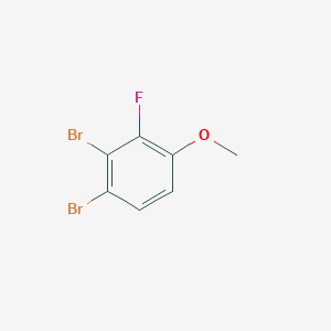 molecular formula C7H5Br2FO B1427668 3,4-二溴-2-氟苯甲醚 CAS No. 1375069-24-1