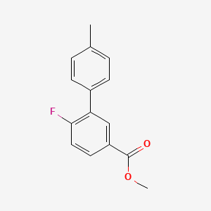 molecular formula C15H13FO2 B1427676 4-Fluoro-3-(4-méthylphényl)benzoate de méthyle CAS No. 1381944-67-7