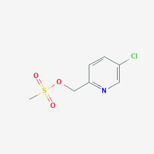 molecular formula C7H8ClNO3S B1427681 (5-Chloropyridin-2-yl)methyl methanesulfonate CAS No. 864758-02-1