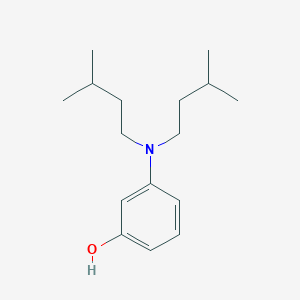 3-[Bis(3-methylbutyl)amino]phenol