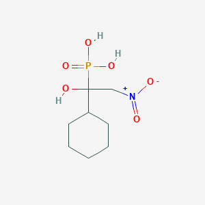 (1-Cyclohexyl-1-hydroxy-2-nitroethyl)phosphonic acid