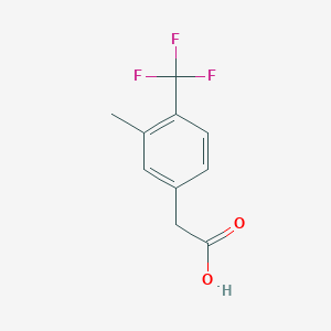 molecular formula C10H9F3O2 B1427691 2-(3-Methyl-4-(trifluoromethyl)phenyl)acetic acid CAS No. 1214360-33-4