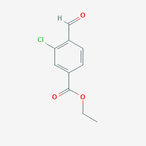 B1427695 Ethyl 3-chloro-4-formylbenzoate CAS No. 1465327-51-8