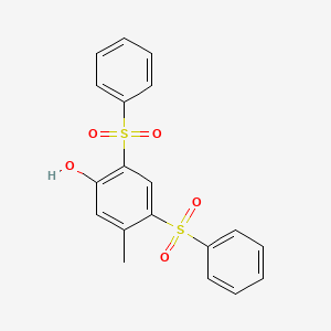 Phenol, 5-methyl-2,4-bis(phenylsulfonyl)-