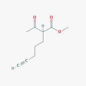 6-Heptynoic acid, 2-acetyl-, methyl ester