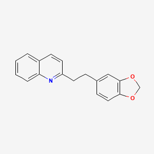 Quinoline, 2-[2-(1,3-benzodioxol-5-yl)ethyl]-