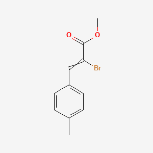 molecular formula C11H11BrO2 B14276993 Methyl 2-bromo-3-(4-methylphenyl)prop-2-enoate CAS No. 140473-84-3