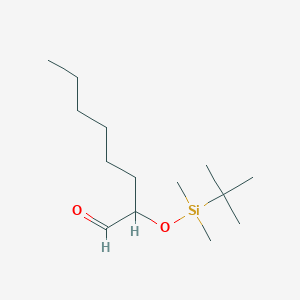 molecular formula C14H30O2Si B14277005 Octanal, 2-[[(1,1-dimethylethyl)dimethylsilyl]oxy]- CAS No. 159680-75-8