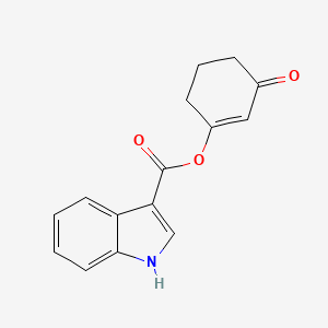 molecular formula C15H13NO3 B14277045 3-Oxocyclohex-1-en-1-yl 1H-indole-3-carboxylate CAS No. 137839-04-4