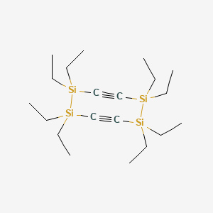 1,1,2,2,5,5,6,6-Octaethyl-3,4,7,8-tetradehydro-1,2,5,6-tetrahydro-1,2,5,6-tetrasilocine