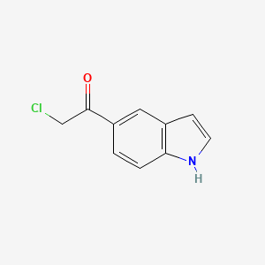 molecular formula C10H8ClNO B1427707 2-Chlor-1-(1H-Indol-5-yl)ethanon CAS No. 103028-56-4