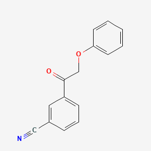 molecular formula C15H11NO2 B14277083 3-(Phenoxyacetyl)benzonitrile CAS No. 166190-02-9