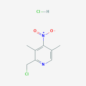 molecular formula C8H10Cl2N2O2 B142771 2-(氯甲基)-3,5-二甲基-4-硝基吡啶；盐酸盐 CAS No. 143016-67-5