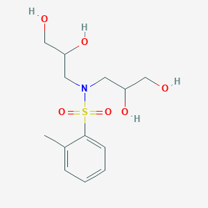 molecular formula C13H21NO6S B14277101 N,N-Bis(2,3-dihydroxypropyl)-2-methylbenzene-1-sulfonamide CAS No. 138144-93-1