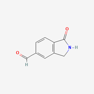 molecular formula C9H7NO2 B1427711 1-氧代异吲哚啉-5-甲醛 CAS No. 926307-99-5