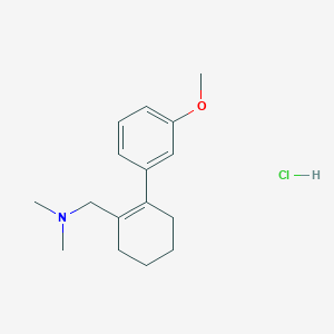 molecular formula C16H24ClNO B1427719 2-(3-Methoxyphenyl)-N,N-dimethyl-1-cyclohexene-1-methanamine hydrochloride CAS No. 66170-32-9