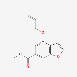 molecular formula C13H12O4 B1427722 Methyl 4-(allyloxy)-1-benzofuran-6-carboxylate CAS No. 1291493-46-3