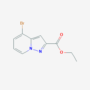 molecular formula C10H9BrN2O2 B1427724 Ethyl 4-bromopyrazolo[1,5-a]pyridine-2-carboxylate CAS No. 1176413-45-8