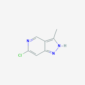 molecular formula C7H6ClN3 B1427728 6-氯-3-甲基-1H-吡唑并[4,3-c]吡啶 CAS No. 1092062-74-2