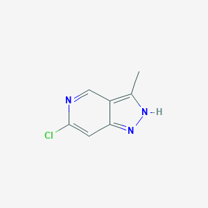 molecular formula C7H6ClN3 B1427728 6-クロロ-3-メチル-1H-ピラゾロ[4,3-c]ピリジン CAS No. 1092062-74-2