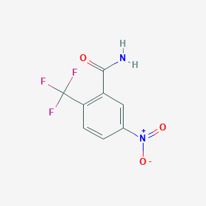 molecular formula C8H5F3N2O3 B1427733 5-Nitro-2-(trifluoromethyl)benzamide CAS No. 1214323-28-0