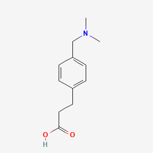 molecular formula C12H17NO2 B1427737 3-{4-[(Dimethylamino)methyl]phenyl}propanoic acid CAS No. 933737-16-7