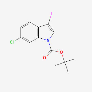 molecular formula C13H13ClINO2 B1427738 6-Chloro-3-iodo-1H-indole-1-carboxylate de tert-butyle CAS No. 868694-20-6