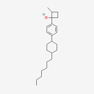 1-[4-(4-Heptylcyclohexyl)phenyl]-2-methylcyclobutan-1-OL