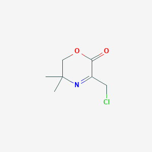 3-(Chloromethyl)-5,5-dimethyl-5,6-dihydro-2H-1,4-oxazin-2-one