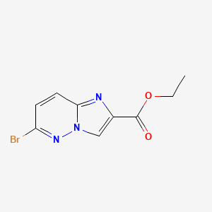 molecular formula C9H8BrN3O2 B1427739 6-溴咪唑并[1,2-b]哒嗪-2-羧酸乙酯 CAS No. 1187236-98-1