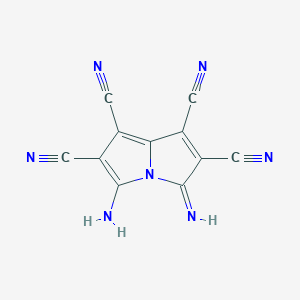 5-Amino-3-imino-3H-pyrrolizine-1,2,6,7-tetracarbonitrile