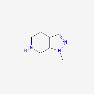 molecular formula C7H11N3 B1427760 1-甲基-4,5,6,7-四氢-1H-吡唑并[3,4-c]吡啶 CAS No. 1228994-66-8