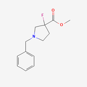 molecular formula C13H16FNO2 B1427764 1-苄基-3-氟吡咯烷-3-羧酸甲酯 CAS No. 1279669-60-1