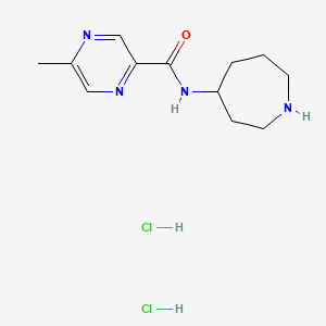 molecular formula C12H20Cl2N4O B1427765 5-甲基吡嗪-2-甲酸二氢氯化物二氢氯化物 CAS No. 1361114-55-7