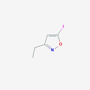 molecular formula C5H6INO B1427781 3-Ethyl-5-iodo-isoxazole CAS No. 1427195-43-4