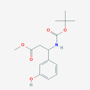 B1427785 Methyl 3-(Boc-amino)-3-(3-hydroxyphenyl)propanoate CAS No. 1423134-61-5