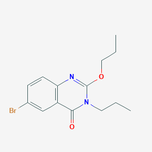 4(3H)-Quinazolinone, 6-bromo-2-propoxy-3-propyl-