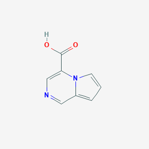 molecular formula C8H6N2O2 B142779 吡咯并[1,2-a]吡嗪-4-羧酸 CAS No. 158945-91-6