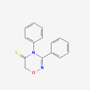 4H-1,2,4-Oxadiazine-5(6H)-thione, 3,4-diphenyl-