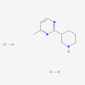 molecular formula C10H17Cl2N3 B1427796 4-甲基-2-哌啶-3-基嘧啶二盐酸盐 CAS No. 1361116-42-8