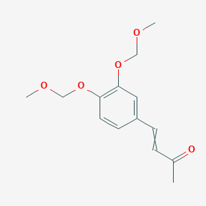 molecular formula C14H18O5 B14277985 4-[3,4-Bis(methoxymethoxy)phenyl]but-3-en-2-one CAS No. 125699-29-8