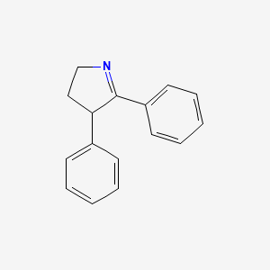 molecular formula C16H15N B14278008 4,5-diphenyl-3,4-dihydro-2H-pyrrole CAS No. 155220-56-7